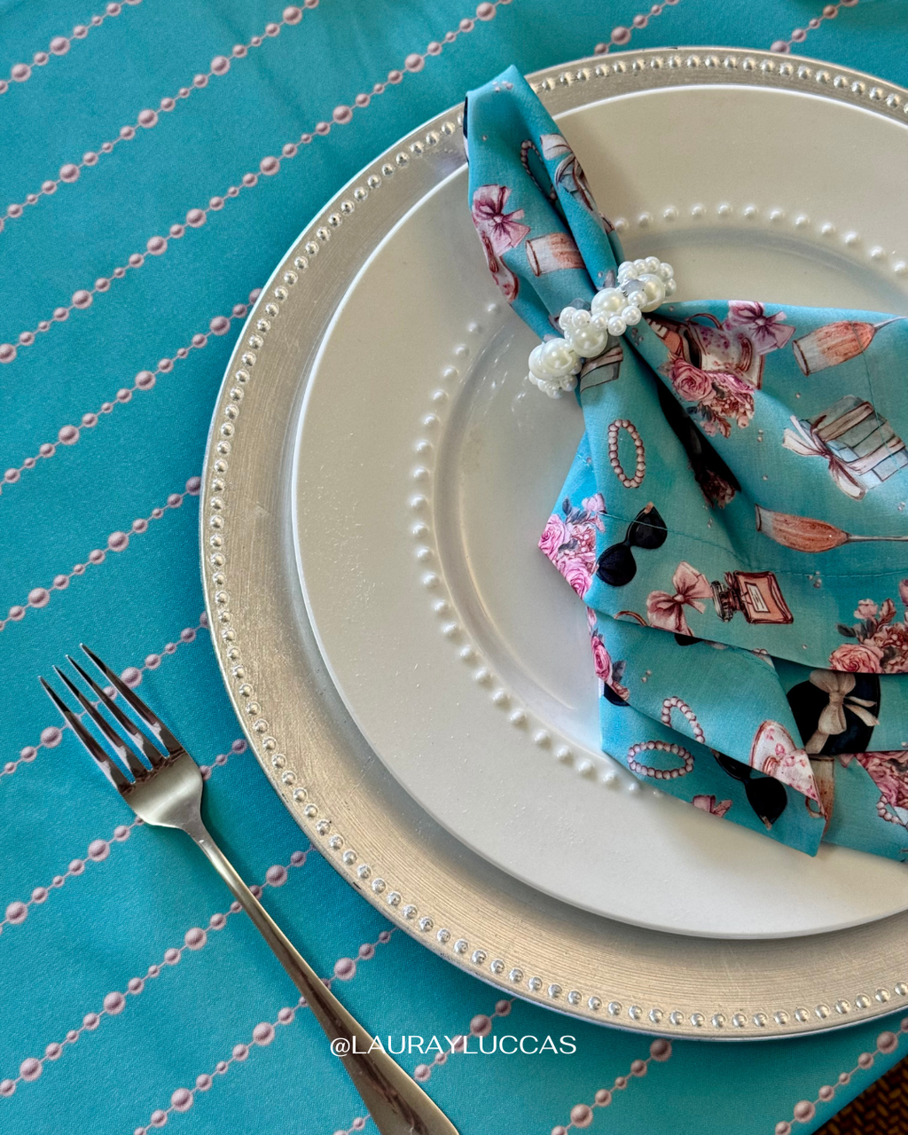 Mantel Rectangular Perlas Audrey