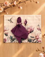 Kit de Mesa Puesta Las Magnolias con servilleta estampada