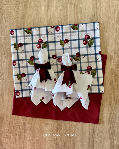 Kit de Mesa Corazón del Maule (cerezas)