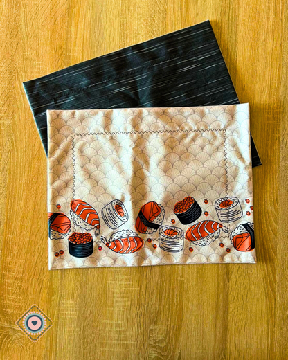 Kit de Mesa Puesta Japan Food (porta servilletas negro)