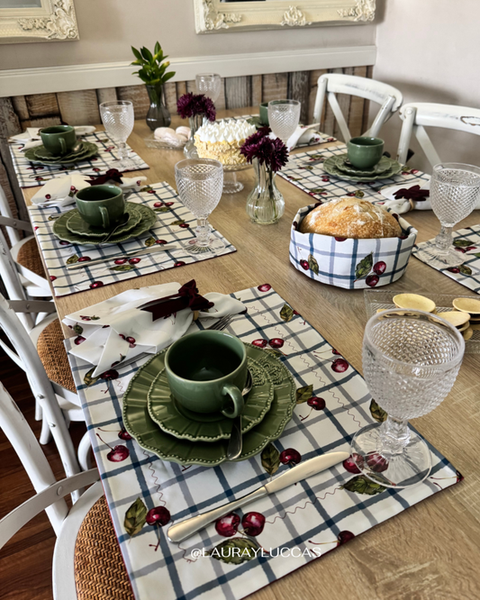 Kit de Mesa Corazón del Maule (cerezas)