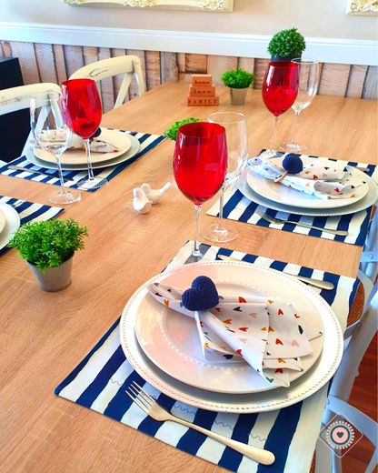 Individual de tela Doble faz Semi impermeable Corazones