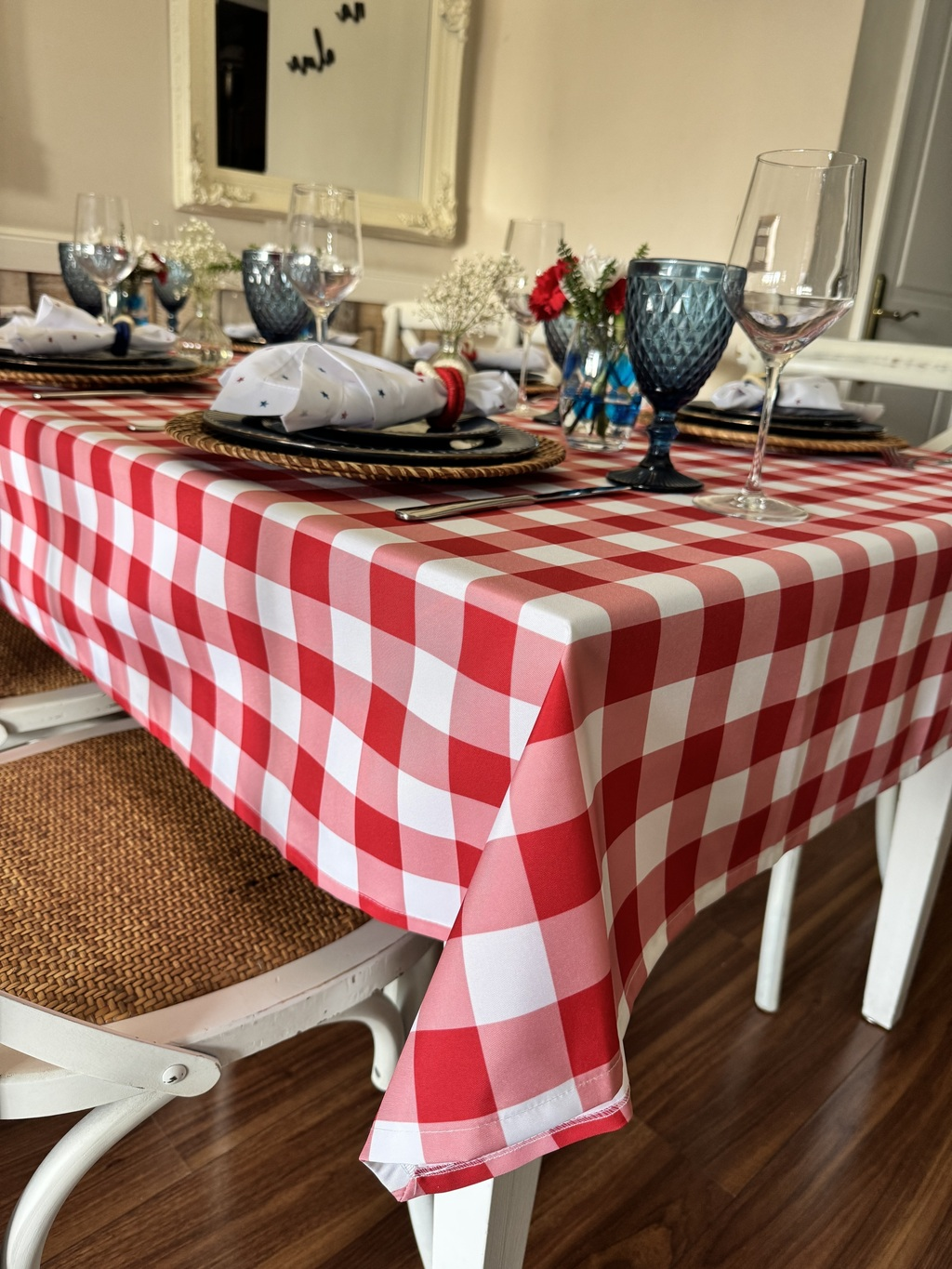 Mantel Rectangular Picnic rojo