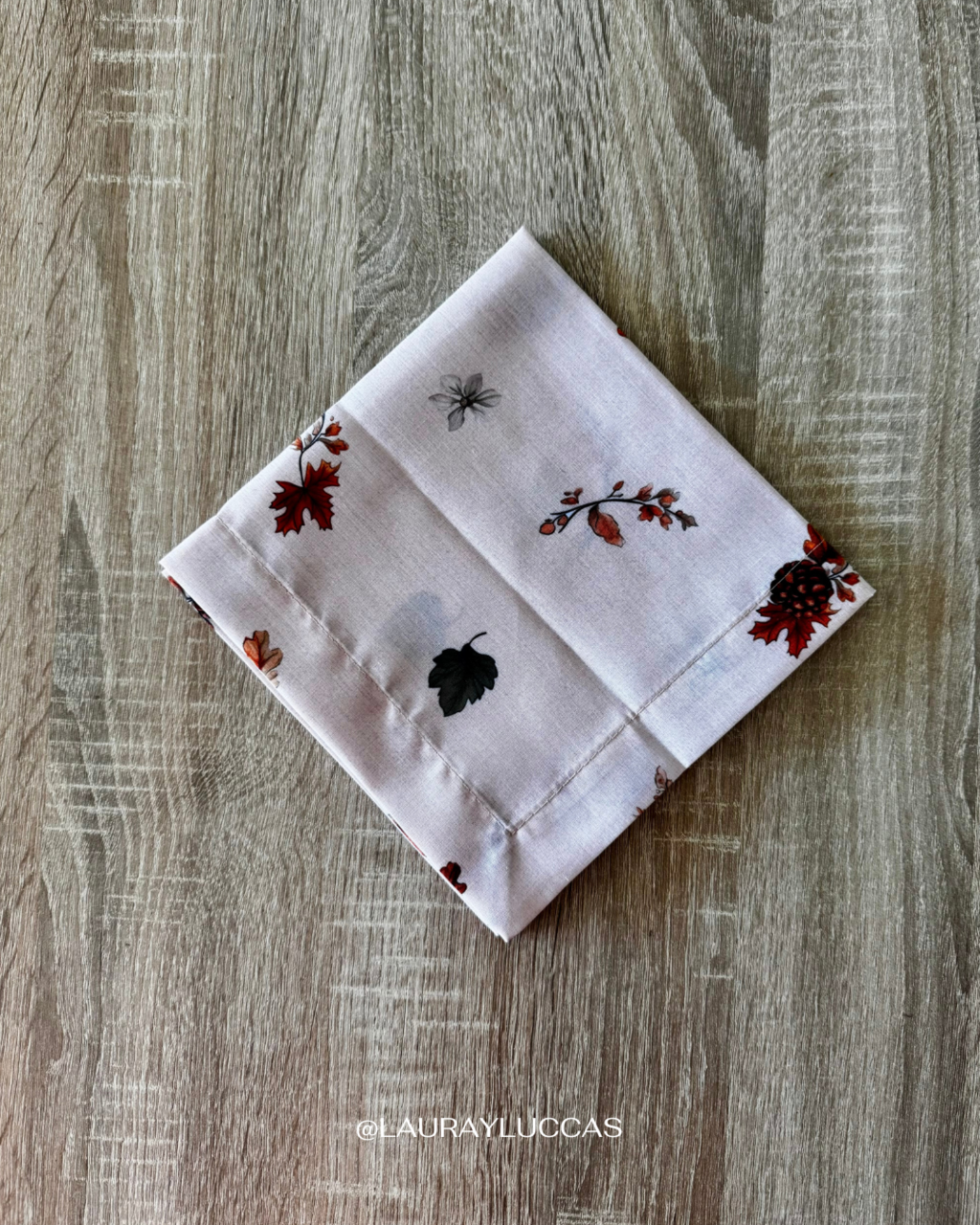 Servilleta de Tela 100% algodón estampada otoño americano