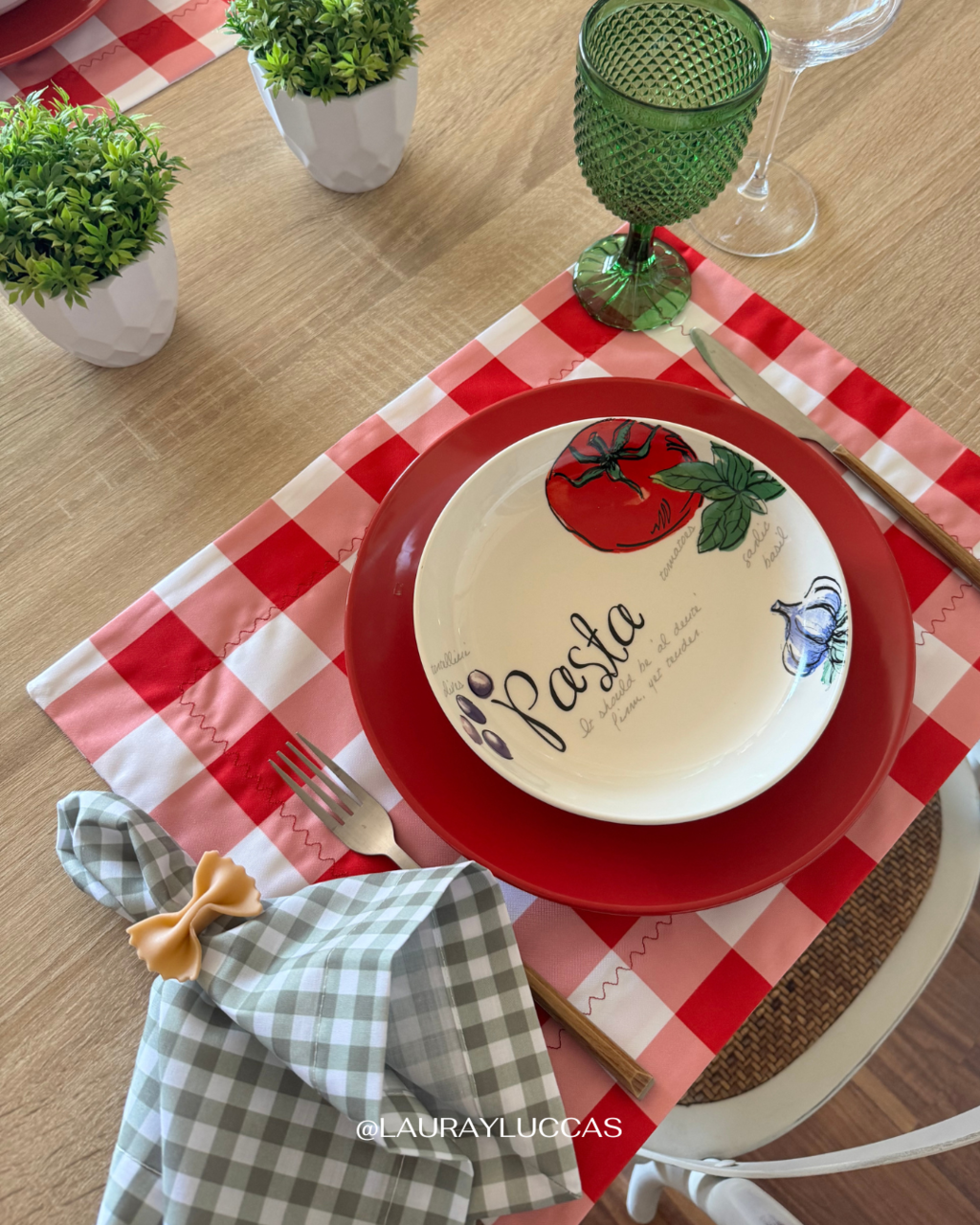 Porta servilleta pasta corbata