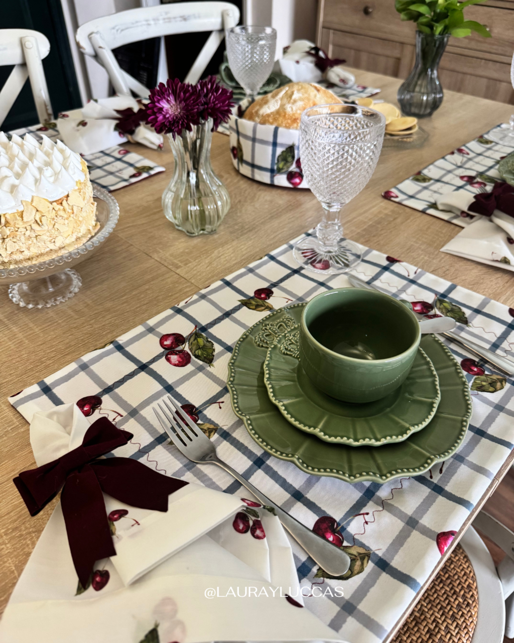 Kit de Mesa Corazón del Maule (cerezas)