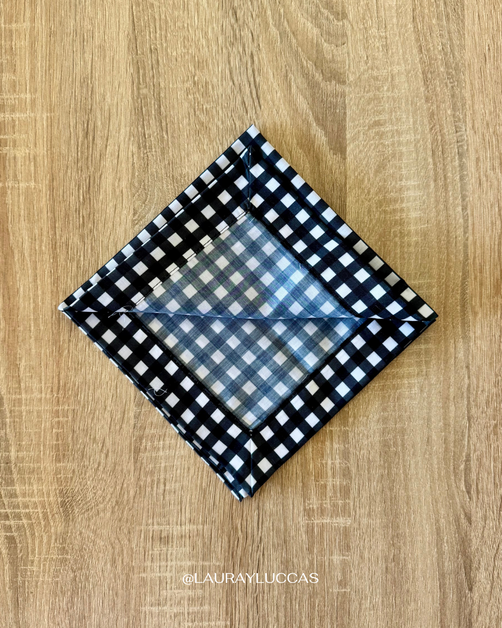 Servilleta de Tela Estampada Picnic negro