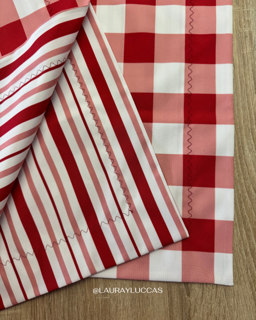 Set familia - 4 individuales doble faz Picnic Rojo
