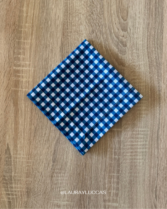 Servilleta de Tela Estampada Picnic Azul