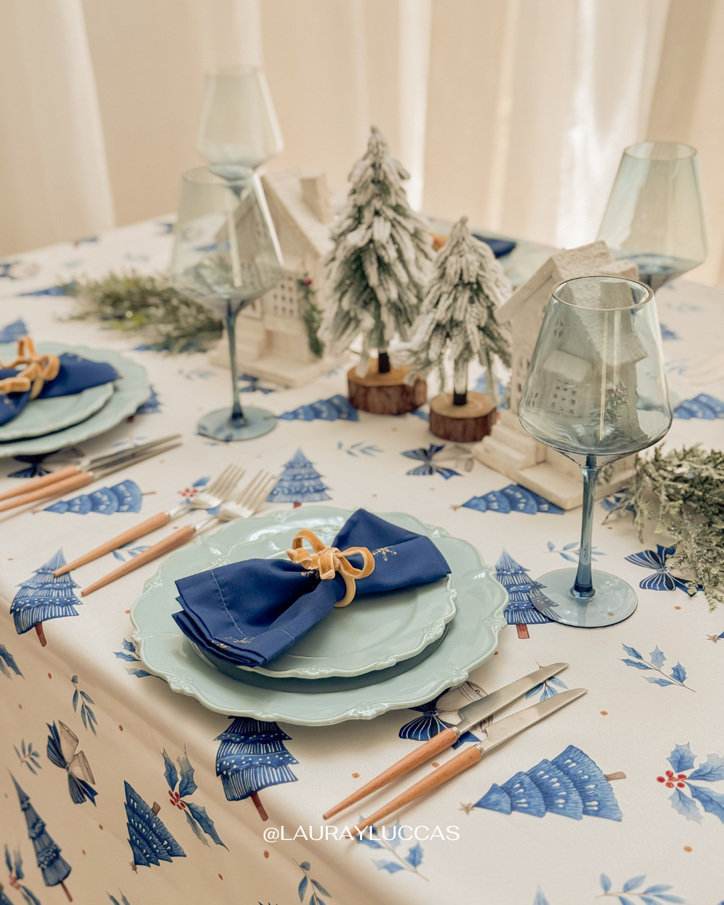 Mantel Noche Azul