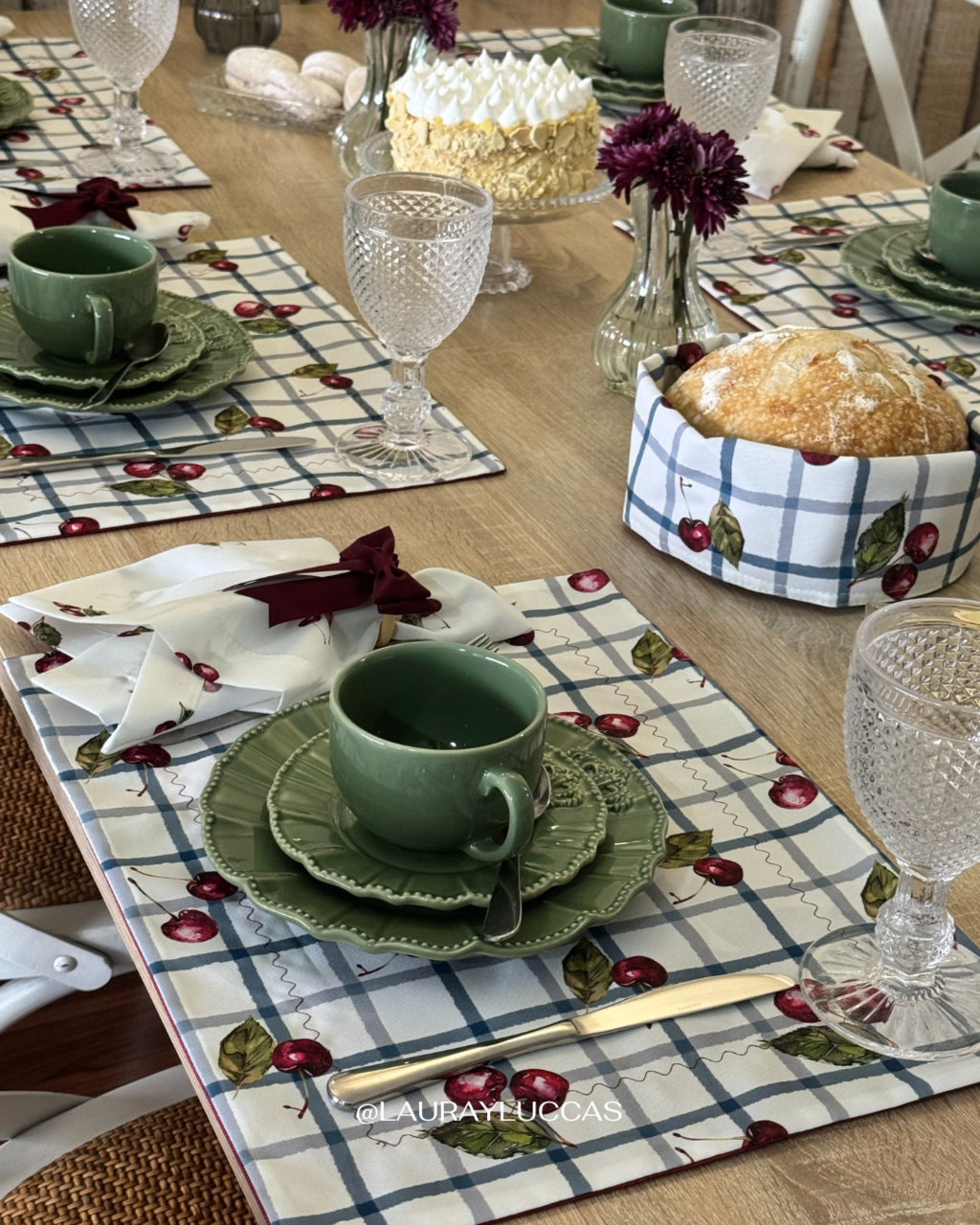 Kit de Mesa Corazón del Maule (cerezas)