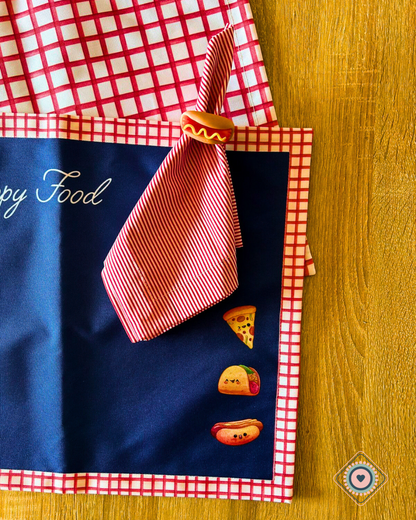 Kit de Mesa Puesta Happy Food Hot Dog