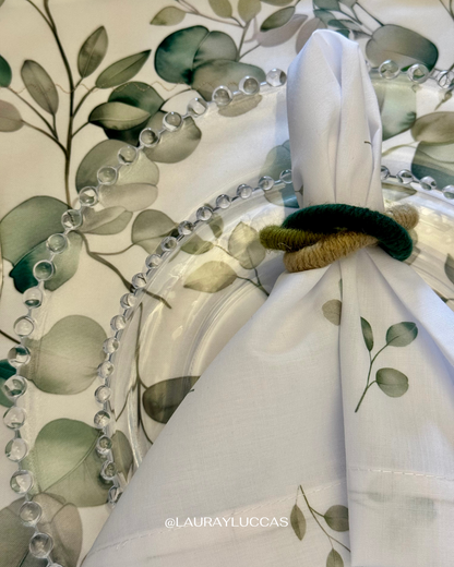 Servilleta de Tela Estampada Eucalipto