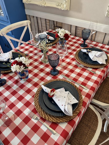 Mantel Rectangular Picnic rojo