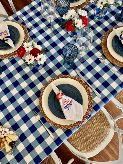 Mantel Rectangular Picnic azul