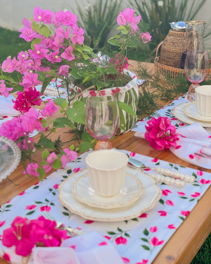 Set familia - 4 individuales doble faz Bougainville