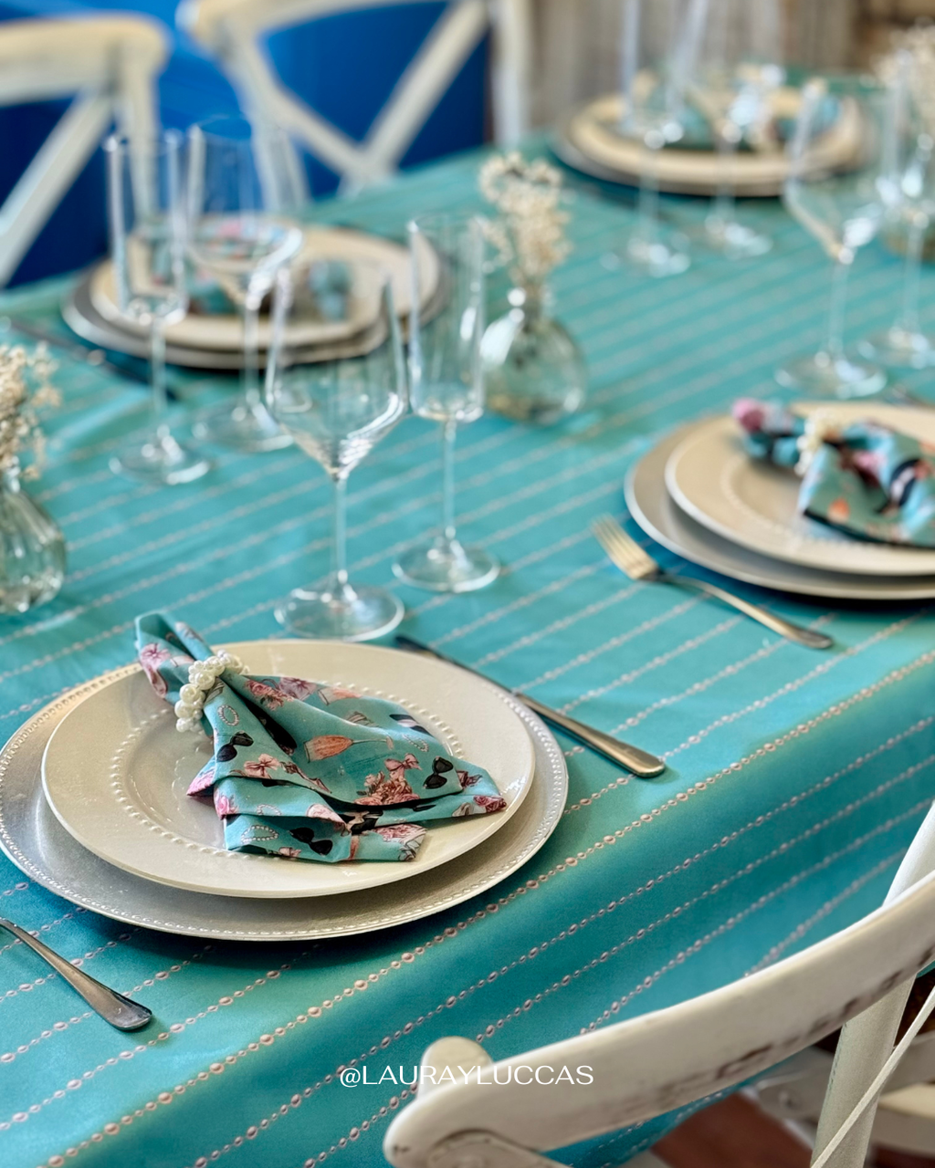 Mantel Rectangular Perlas Audrey