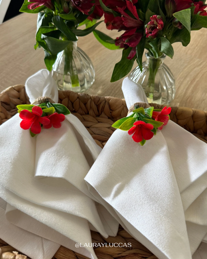 Servilleta de Tela en lino blanco