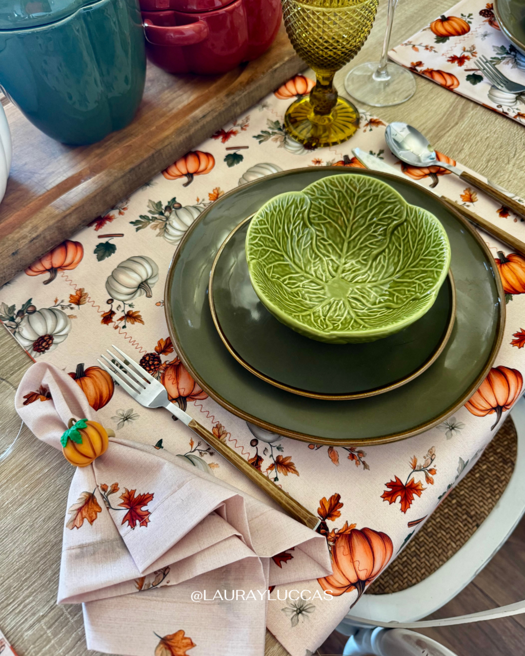 Kit de Mesa Puesta Otoño Americano