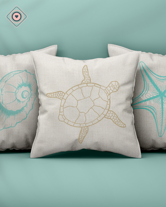 Funda de Cojín Estampada Estrella del Mar
