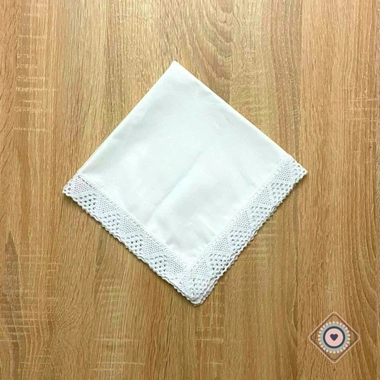 Servilleta de Tela Blonda Blanca