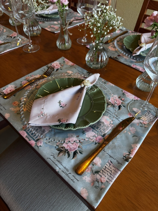 Kit de Mesa Orgullo y Prejuicio servilleta beige
