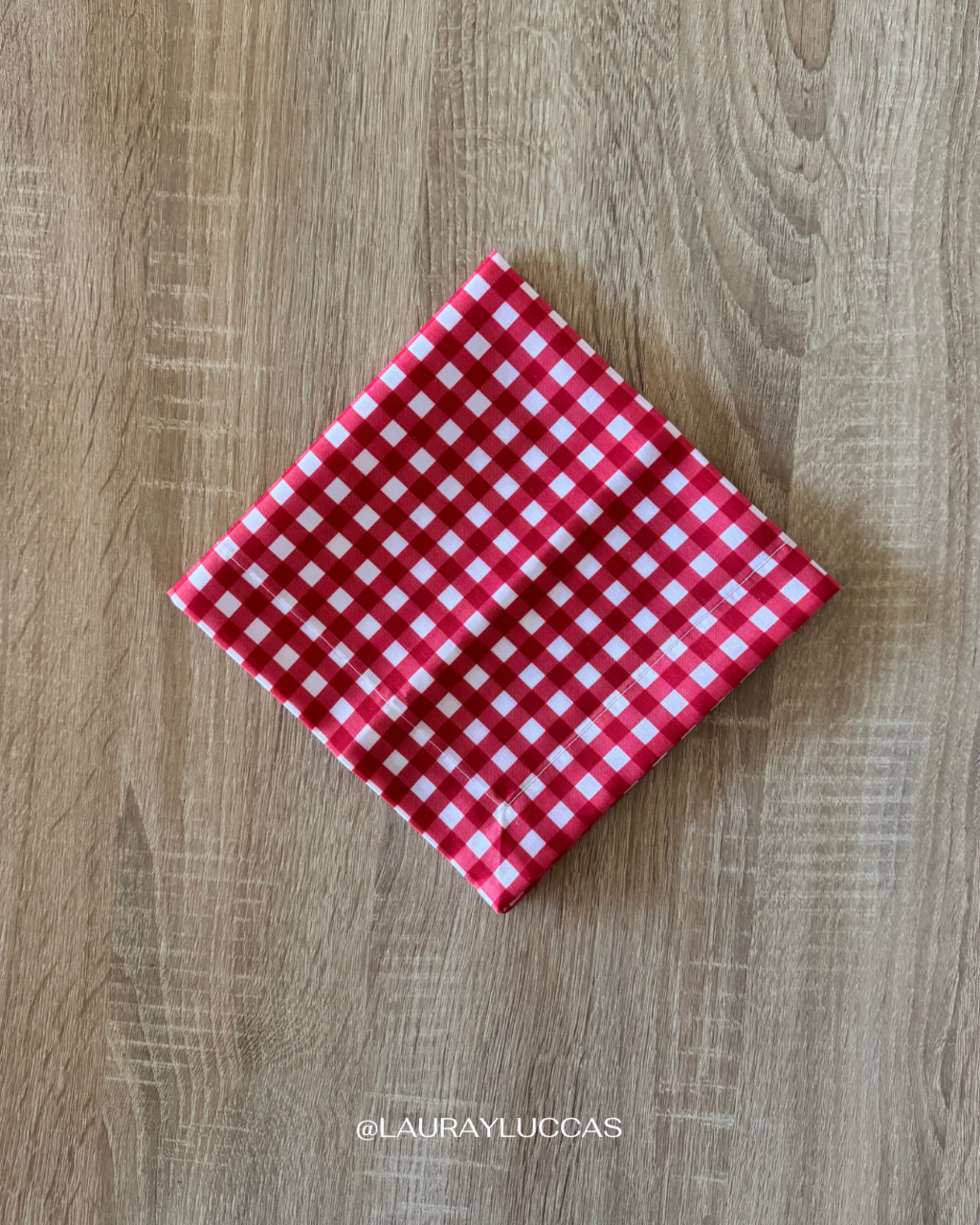 Servilleta de Tela Estampada Picnic Rojo