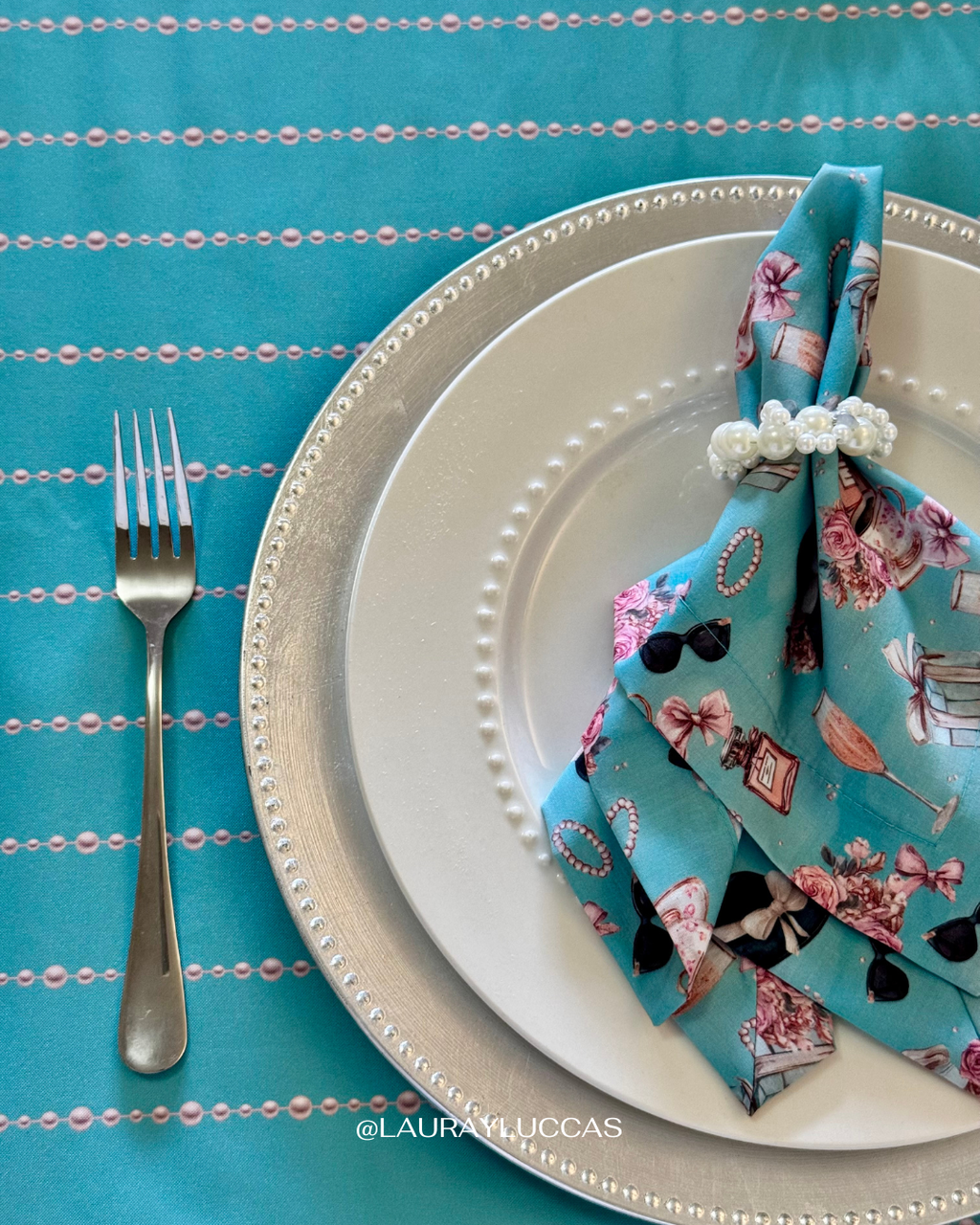 Mantel Rectangular Perlas Audrey