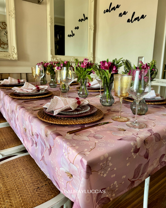 Mantel Rectangular Flor de Cerezo
