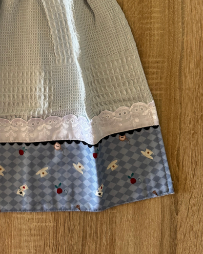 Kit de Toalla colgante seca manos y paño de cocina Alicia