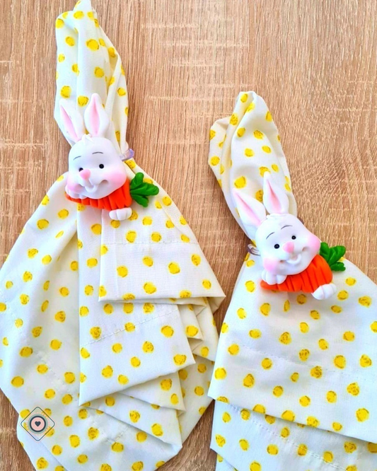 Porta Servilletas Conejito con zanahoria
