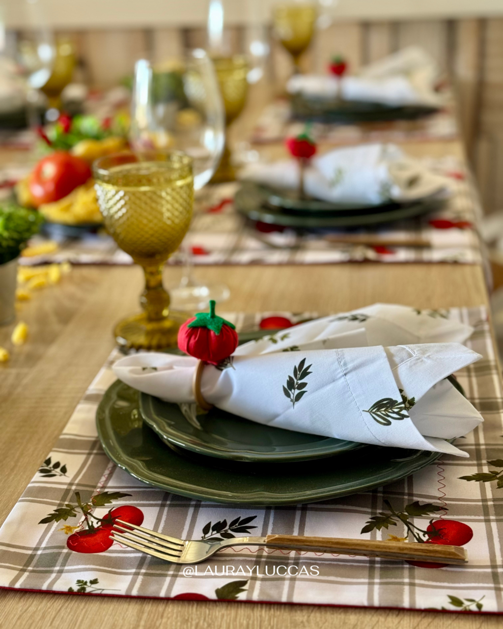 Kit de Mesa Puesta Toscana (servilletas estampadas)