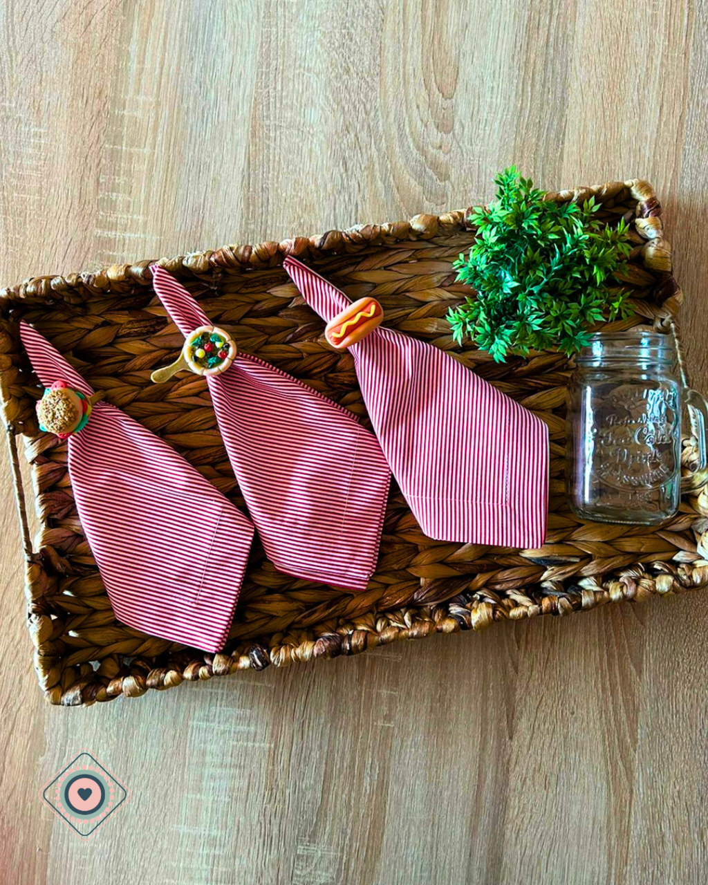 Kit de Mesa Puesta Happy Food Pizza