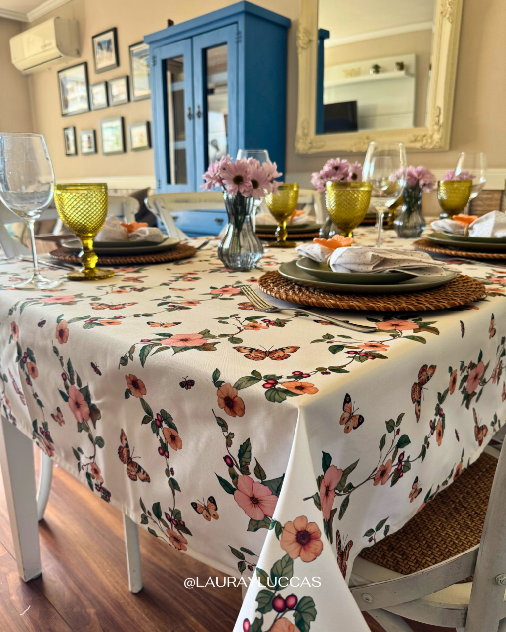 Mantel Rectangular Botánica
