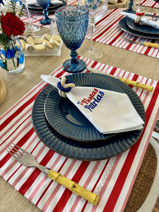 Kit de Mesa Picnic Rojo con Servilletas Fiestas Patrias