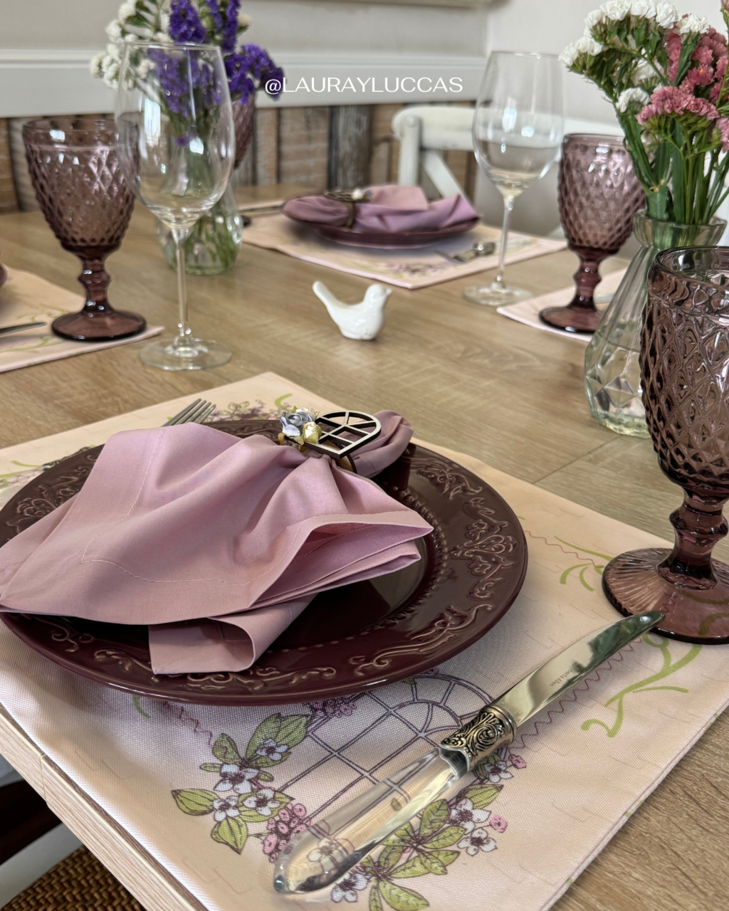 Kit de Mesa Puesta Rapunzel (porta servilletas ventana)