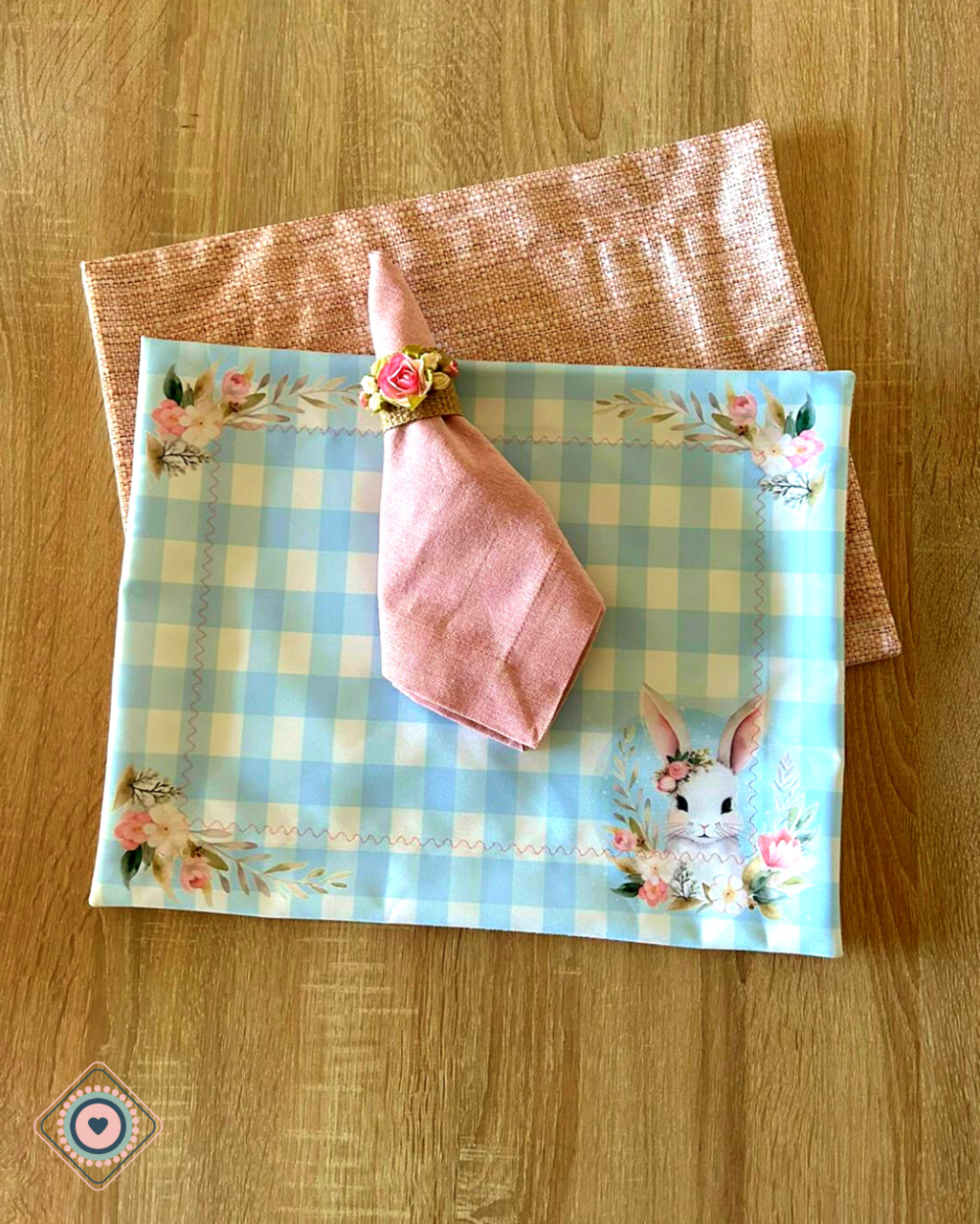 Individual de tela doble faz impermeable Pascua Tiempo de Renovación