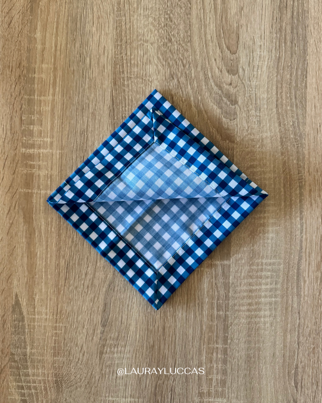 Servilleta de Tela Estampada Picnic Azul