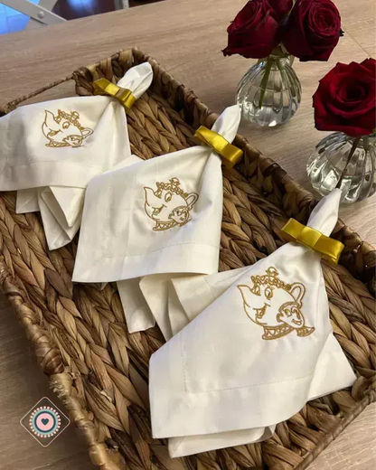 Kit de Mesa Puesta Bella con servilletas bordadas