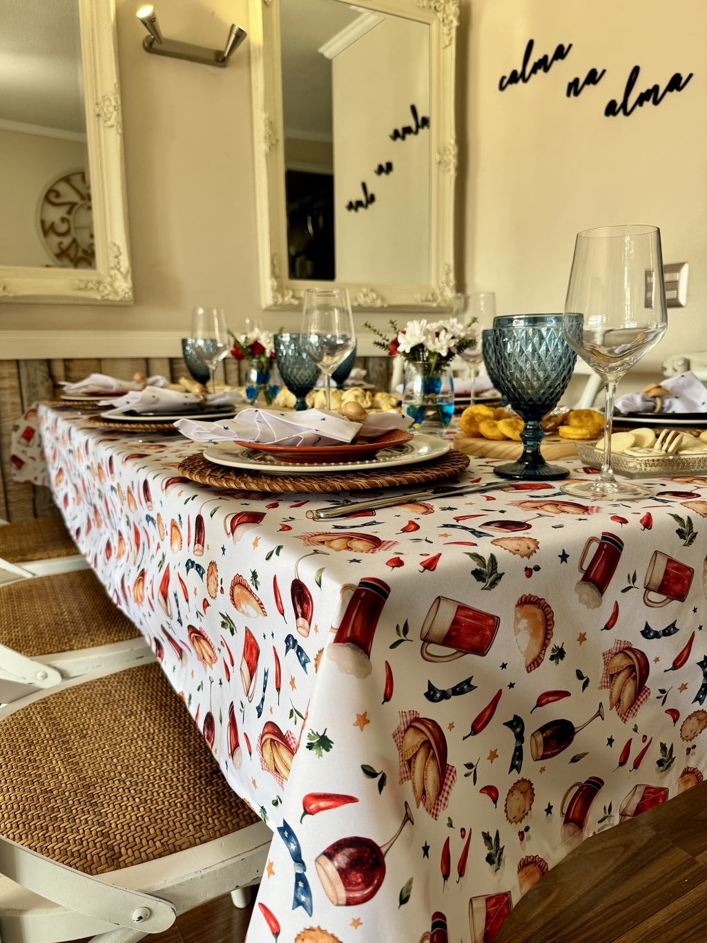 Mantel Rectangular Sabor Chileno
