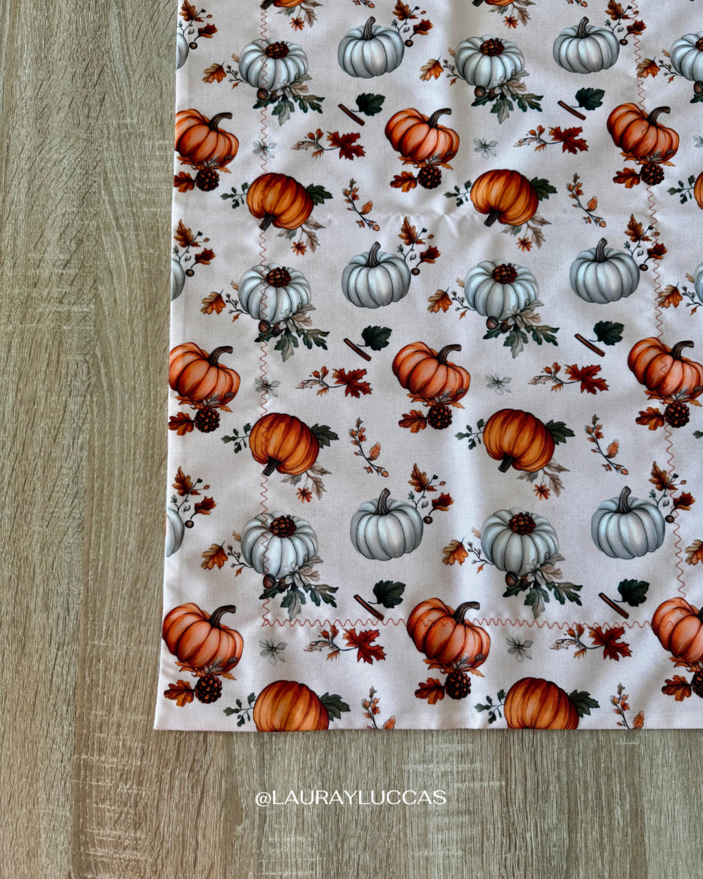 Mantel Rectangular Otoño Americano Calabazas