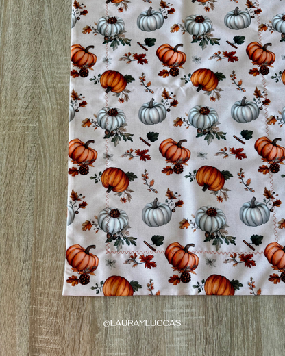 Mantel Rectangular Otoño Americano Calabazas