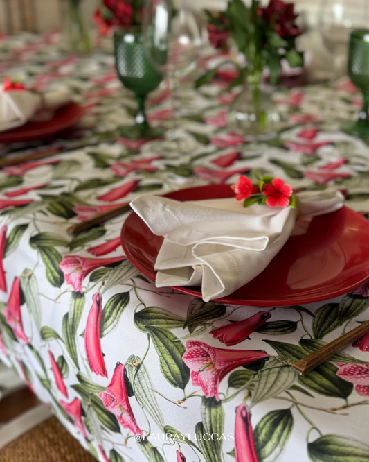 Mantel Rectangular Copihue