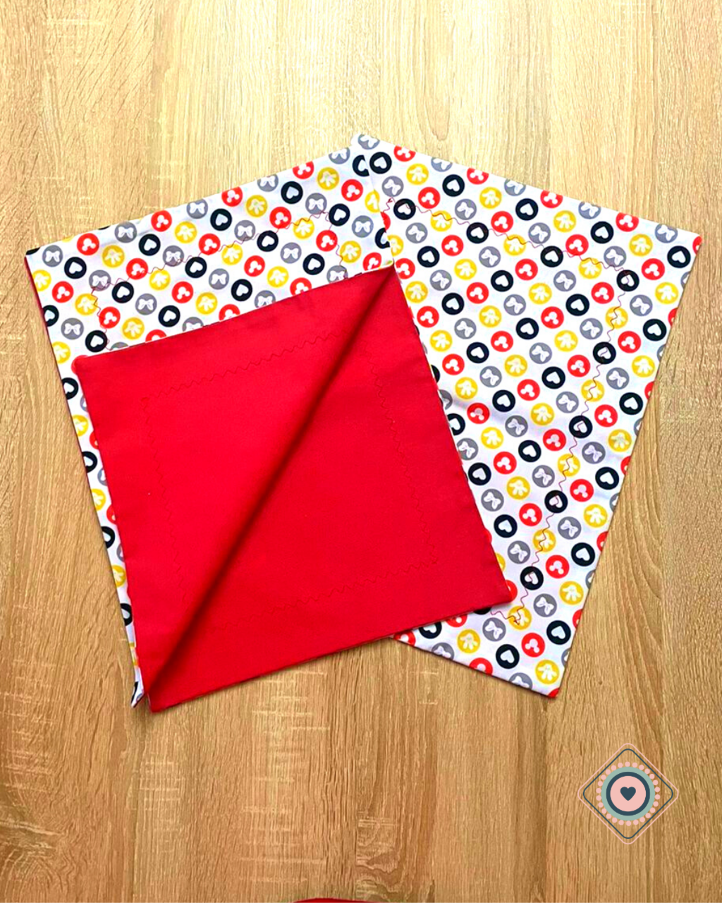 Individual de tela Doble faz Impermeable Disney
