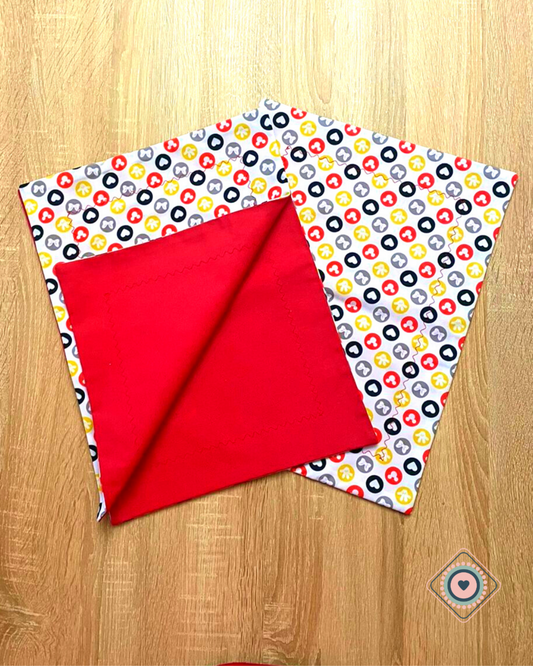 Individual de tela Doble faz Impermeable Disney