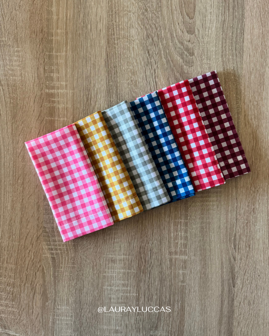 Servilleta de Tela Estampada Picnic Mostaza