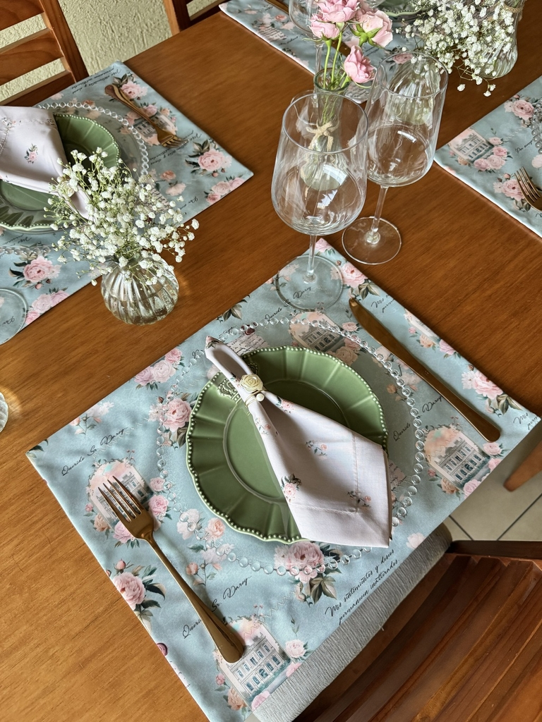Set familia - 4 individuales doble faz Orgullo y Prejuicio
