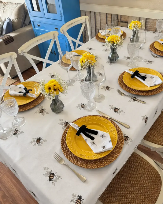Mantel Rectangular Abeja Dorada