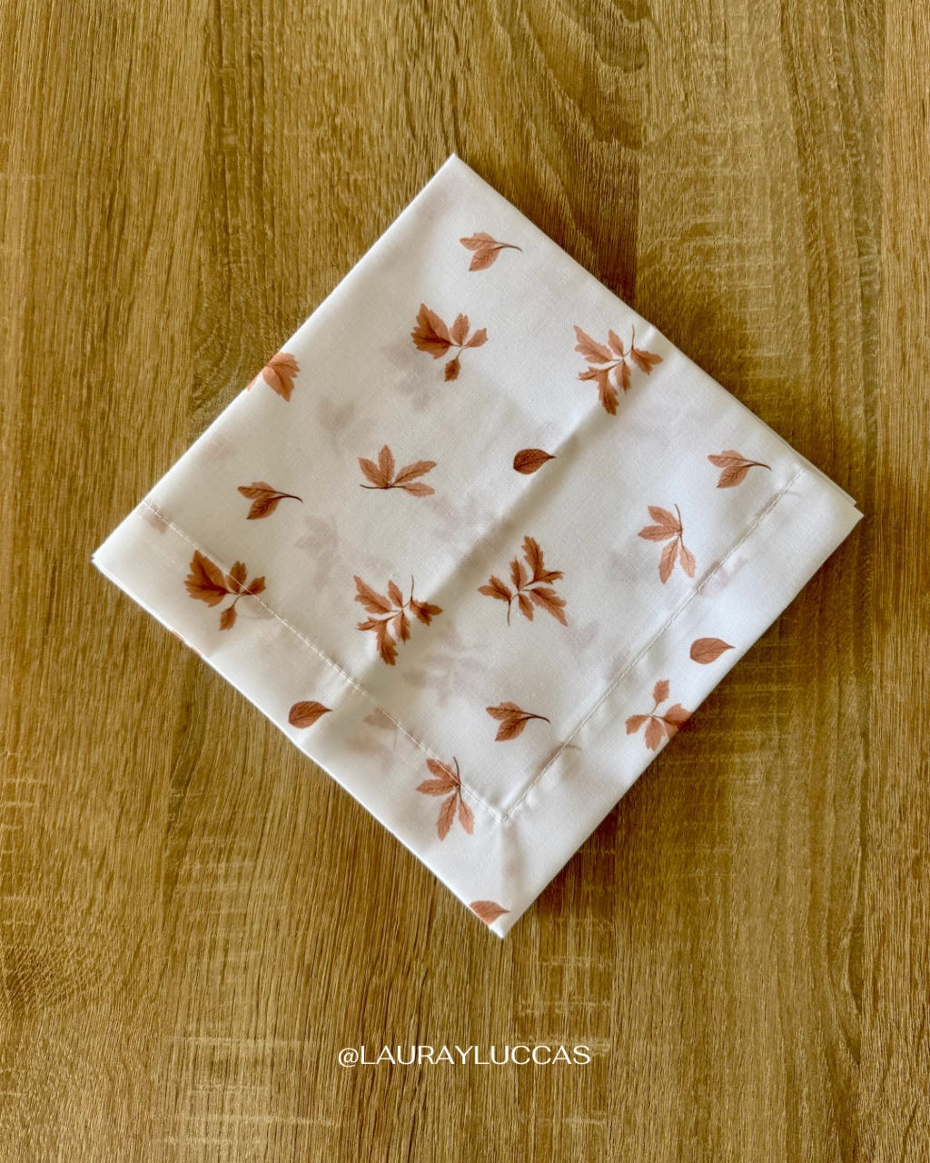 Servilleta de Tela 100% algodón estampada Chocolate Belga