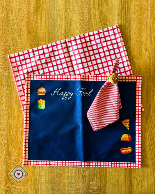 Kit de Mesa Puesta Happy Food Hamburguesa